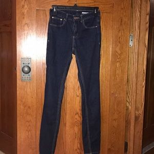 ZARA medium rise denim slim fit.